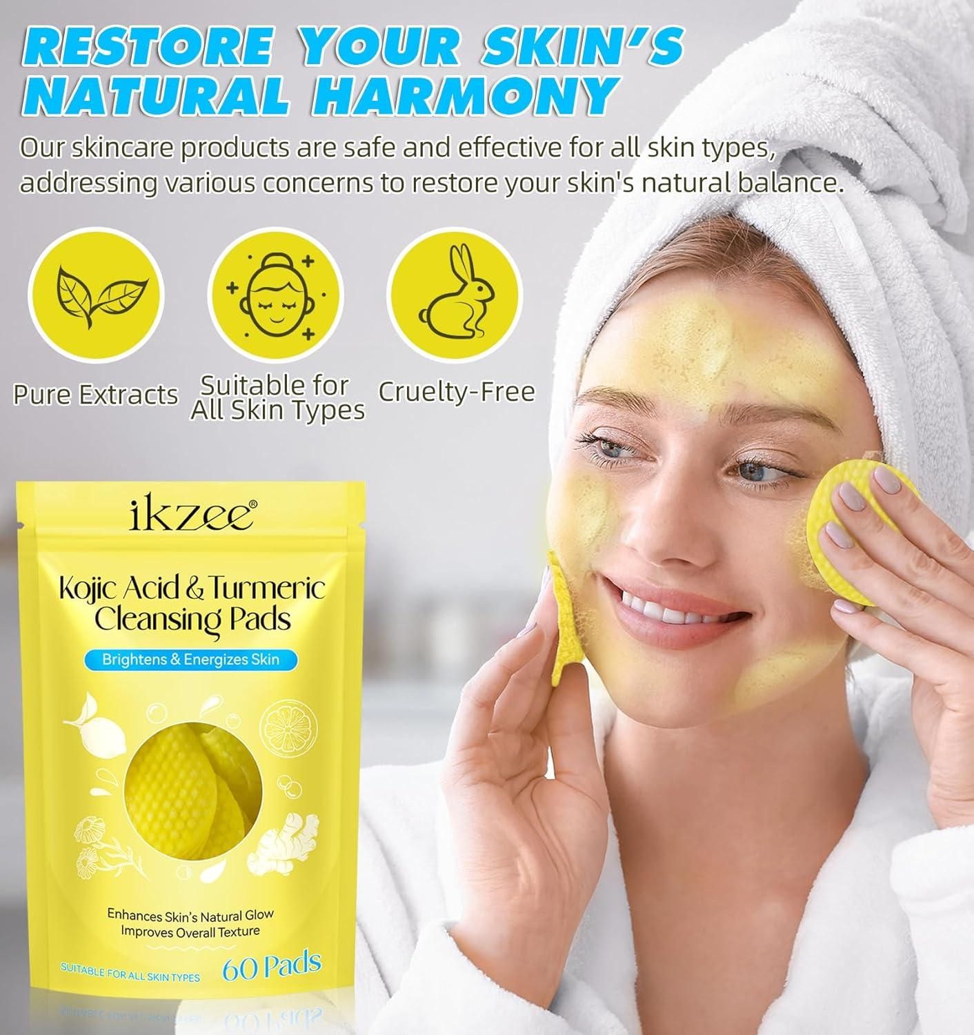 Turmeric Kojic Acid Cleansing Pads ( Pack of 20 )