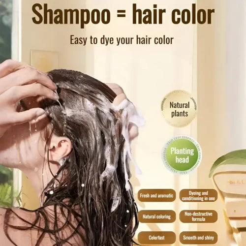 ✨Japanese Long Lasting Natural Hair Dye Shampoo ( Buy 1 Get 1 Free )🔥🔥