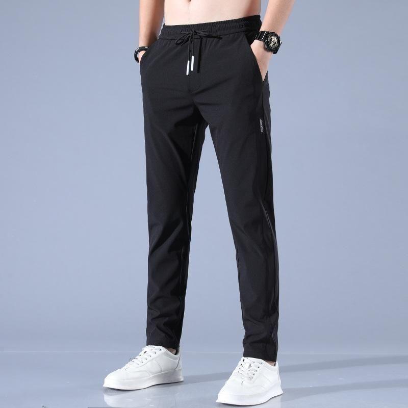 COMBO OF 2 MEN'S SPORTS REGULAR FIT LYCRA TRACK PANT WITH TWO SIDE POCKETS ( BLACK + DARK BLUE )