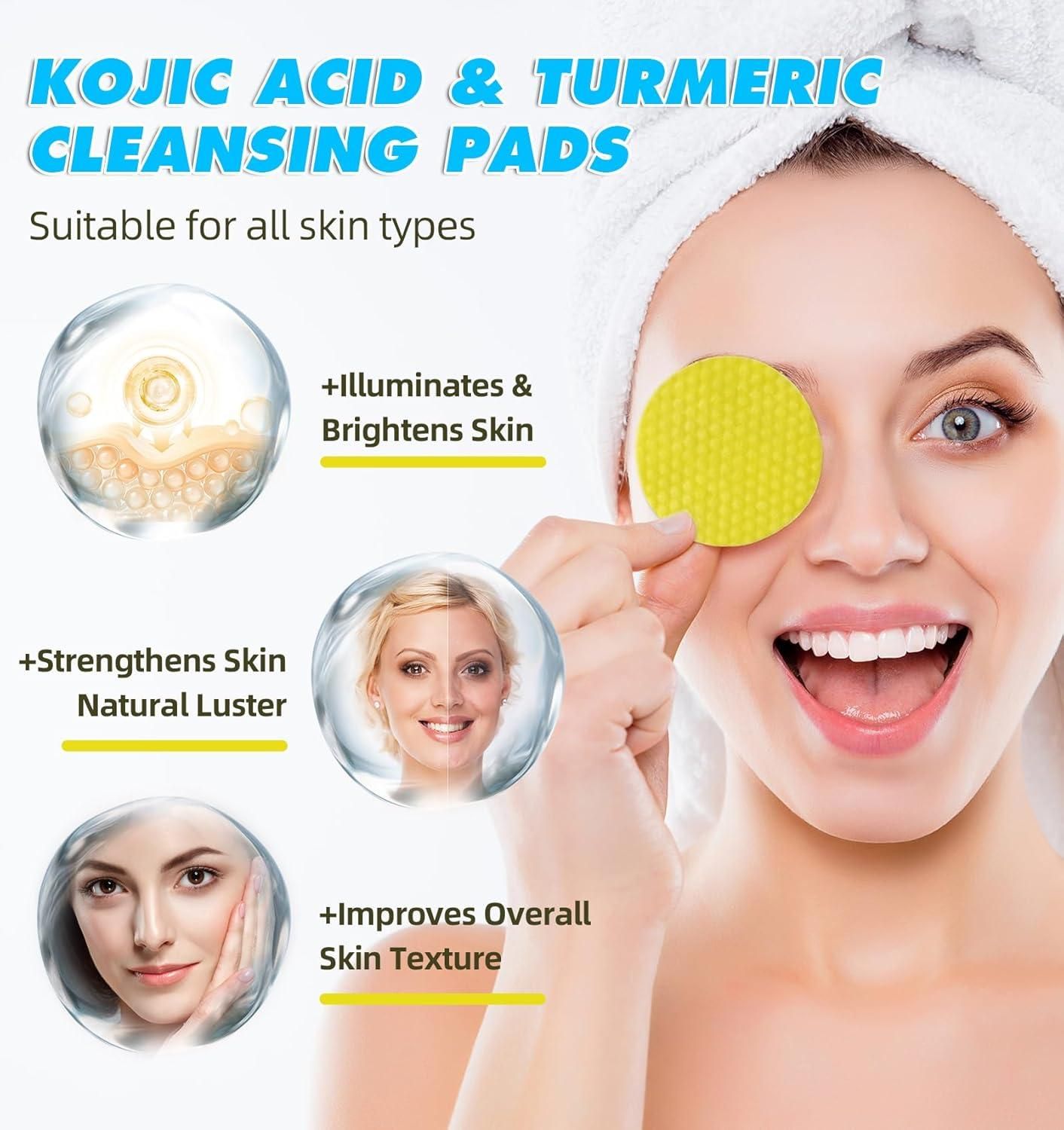 Turmeric Kojic Acid Cleansing Pads ( Pack of 20 )