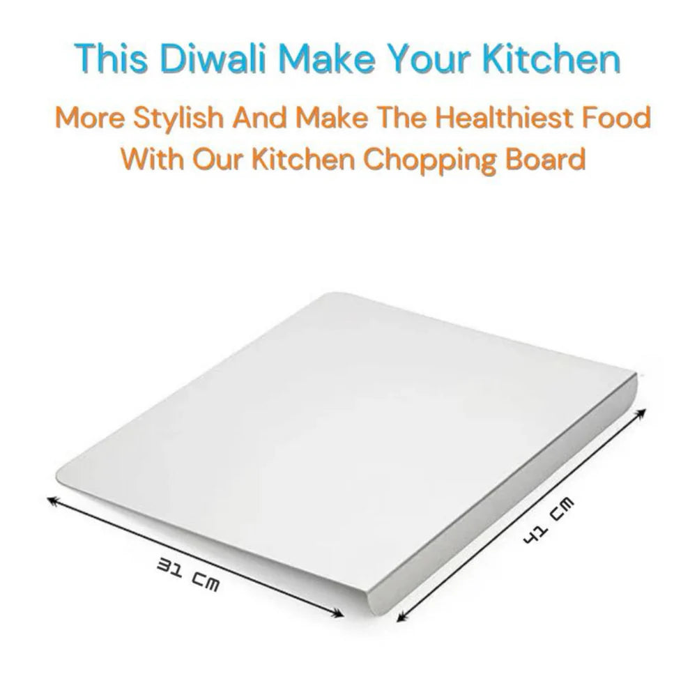 Stainless Steel Chopping Board & Kitchen Countertop - 41 x 31 Cm (Original Big Size) Diwali Special