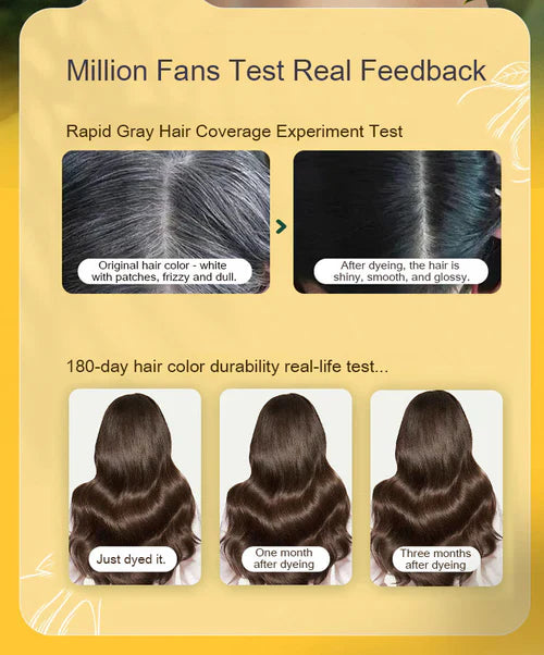 ✨Japanese Long Lasting Natural Hair Dye Shampoo ( Buy 1 Get 1 Free ) 😍✨