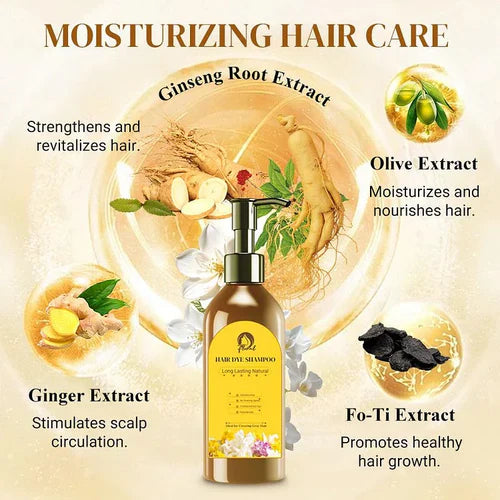 ✨Japanese Long Lasting Natural Hair Dye Shampoo ( Buy 1 Get 1 Free ) 😍✨